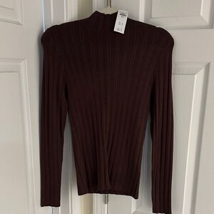 Abercrombie ribbed mockneck size large